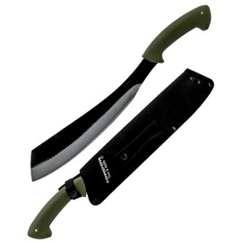 Condor Tool & Knife Bushcraft Parang Machete Knife - Heavy Duty Machete with Sheath - 1075 High Carbon Steel - High Impact Polypropylene Handle - Ballistic Nylon Sheath - 13in Blade - 22.9oz