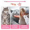 HDBHBH Cat Teaser Wand Toy with Plush Ball, Bite-Resistant Elastic