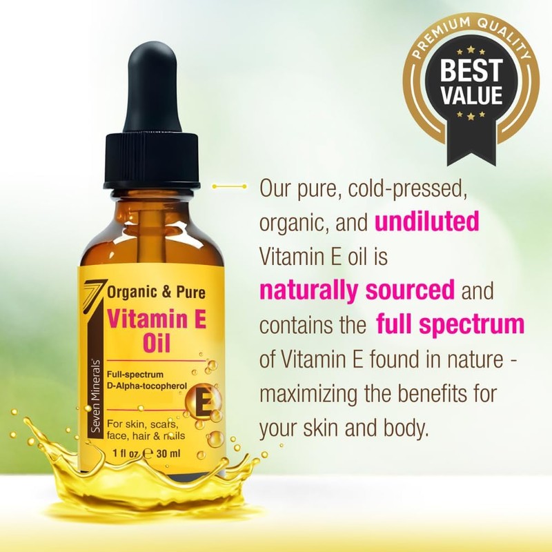 Aceite de Vitamina E Ultrapuro 75,000 UI/oz – 4 oz