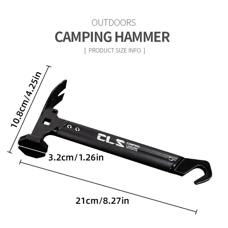 AIMALL Mini Outdoor Tent Hammer – Multi-Functional Camping Nail Hammer