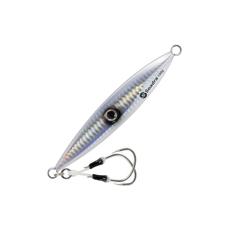 Seadra Strike Eye Slow Jig (Holo Silver, 100gm)