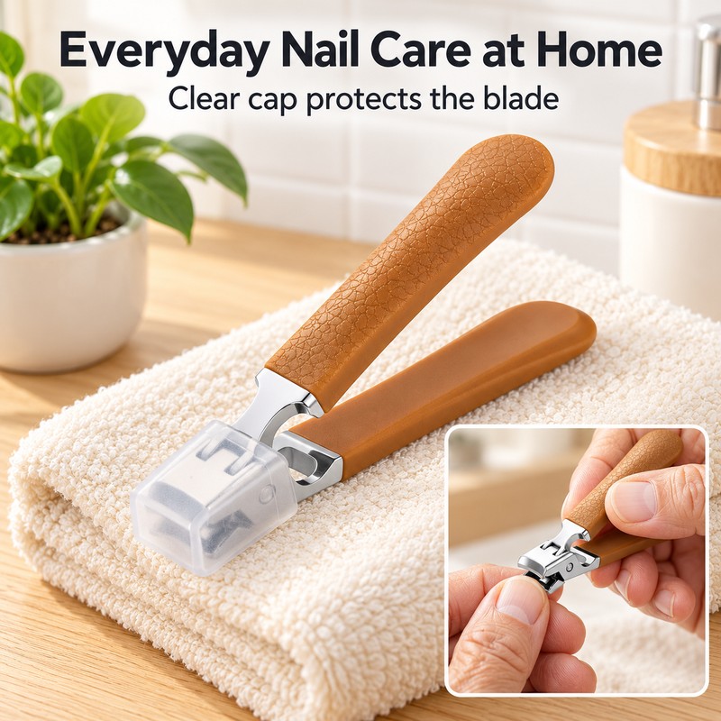 Heavy Duty Thick Toenail Clippers – Wide Jaw Stainless Steel