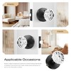 Leydebong Crystal Glass Door Knobs, Interior Privacy Door Knobs with