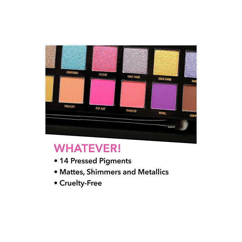 W7 | Whatever Pressed Pigment Palette Makeup | Tones: Cream