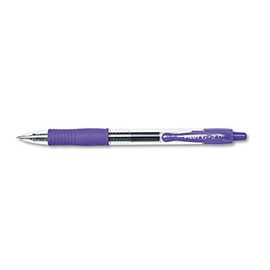 Pilot 31006 G2 Premium Retractable Gel Ink Pen, Refillable, Purple Ink.5Mm, Dozen