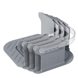 SAYHAHA Bed Sheet Straps, Lock Sheet Holders Keep Sheets Tight Heavy Duty Bed Sheet Holder Corner, Bed Sheet Holder Straps with Bed Sheet Clips Straps No More Loose Sheets, Easy Installation (Grey)