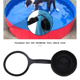 Micro Traders Dog Pool Drain Plug Pet Dog Bath Tub Swimming Pool Plug Cap Collapsible Puppy Cat Indoor Outdoor Bathing Tub Swimming Pool Plug Cap for Foldable Pet Swimming Pool