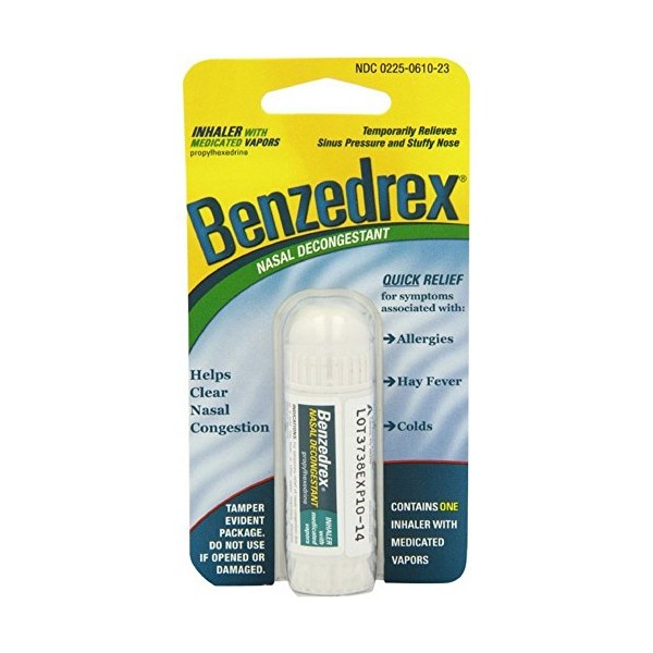 Pack of 3 Each BENZEDREX Inhaler Single 1EA PT#225061023