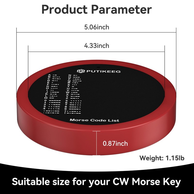 PUTIKEEG Morse Code Round Table Key morse code List Learning