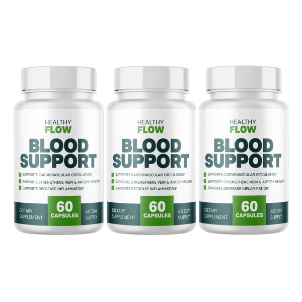 Healthy Flow Blood Support Formula - 3 Bottle Pack (180