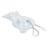 Foset SA-008, Sapo para WC de 2" PVC transparente con