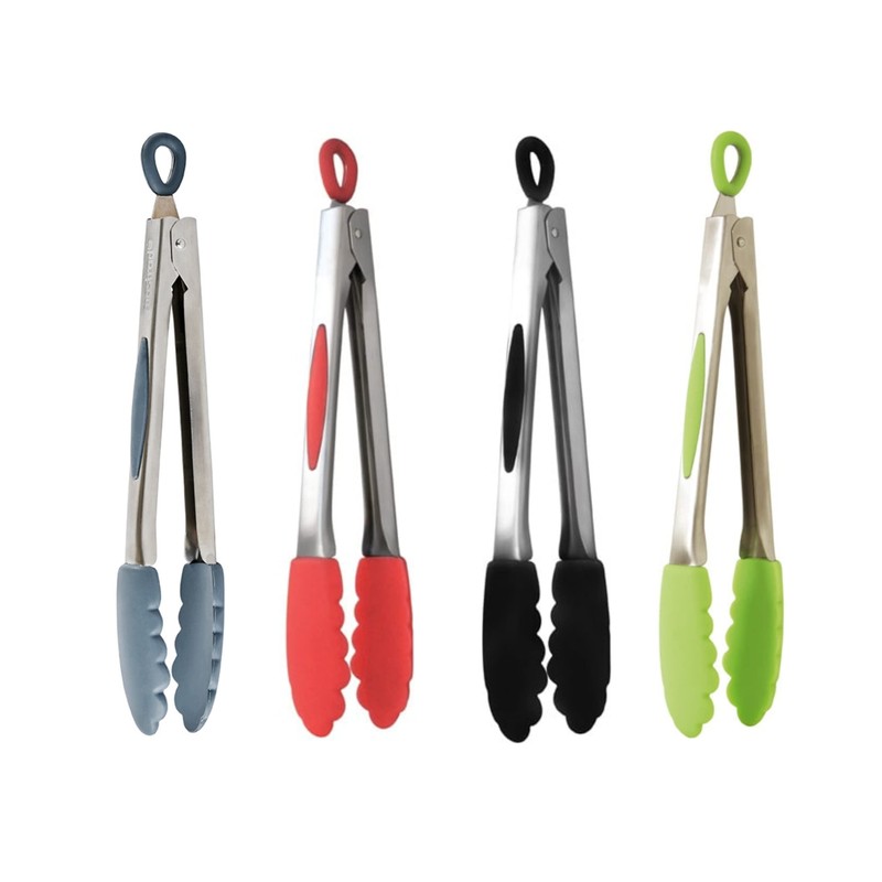 mastrad (マストラッド) トング ステンレス＆シリコン グリーン F16808