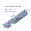 Titanium Pry Bar Crowbar with Bottle Opener Keyhole Function Portable