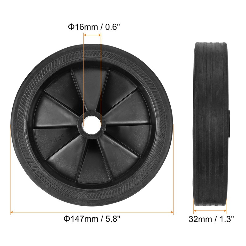 PATIKIL 5.8" Air Compressor Wheels, Universal Air Compressor Wheel Replacement