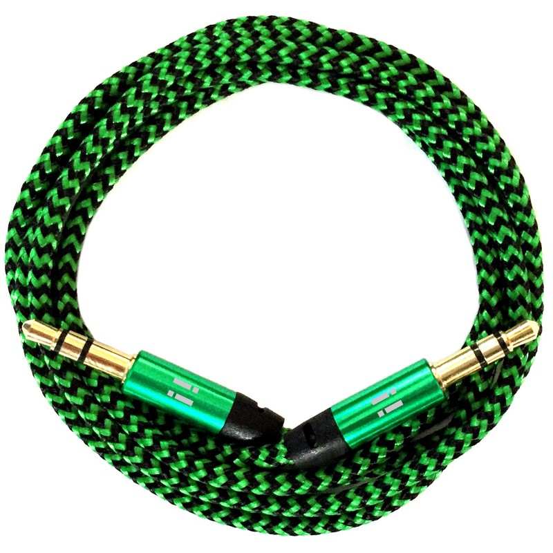 i! - 3 x 1 m Premium Nylon AUX Audio