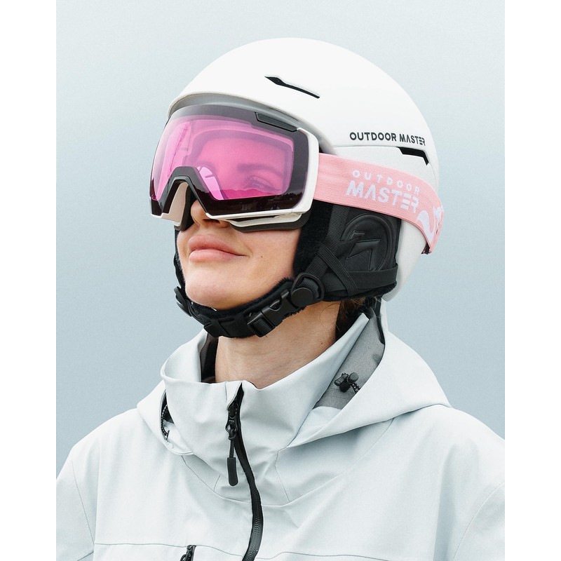 OutdoorMaster Heron Ski Goggles with 2 Lens, Frameless, Magnetic Interchangeable