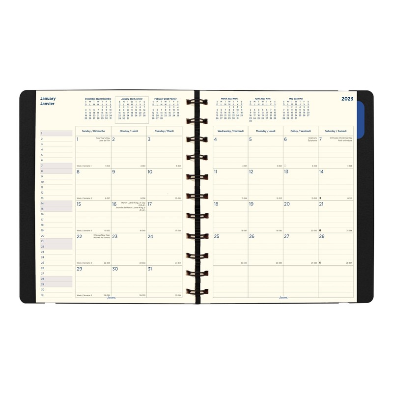 Filofax Monthly Planner, 17 Months, August 2022 - December 2023,