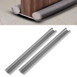 ADEPTNA 2 Pack Under Door Foam Double Draught Excluder - Soundproof Sweep Stopper Insulator Energy Saving Under Door Seal Draft