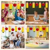 12Pcs Classroom Decorations with Pencil and Apple Honeycomb Hanging Welcome