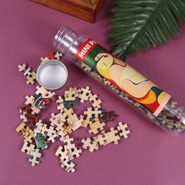 ibasenice Test Tube Jigsaw - 150 Pieces Set Stress Puzzle Mini Puzzles for Adults Adult Puzzle