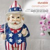 Alpine Corporation 12" H Uncle Sam Gnome of The Brave