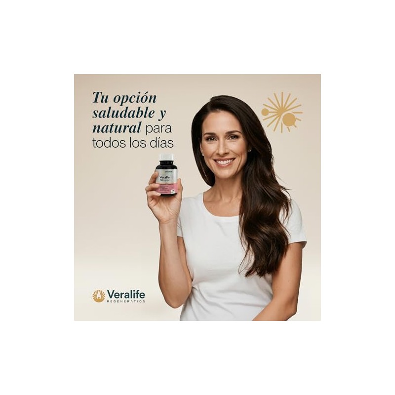 Verafem Probióticos Femeninos Vitaminas Minerales Maca Biotina Trebol Rojo Suplemento