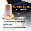 TORQUE Trailer Tandem Slide Stopper, Tandem axle Stop Lock pin,