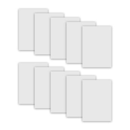 MR.R Sublimation Aluminium Sheet, Pack of 10, 0.22 mm, Matte Pure White, 20 x 30 cm (Matte Pure White, 20 x 30 cm)