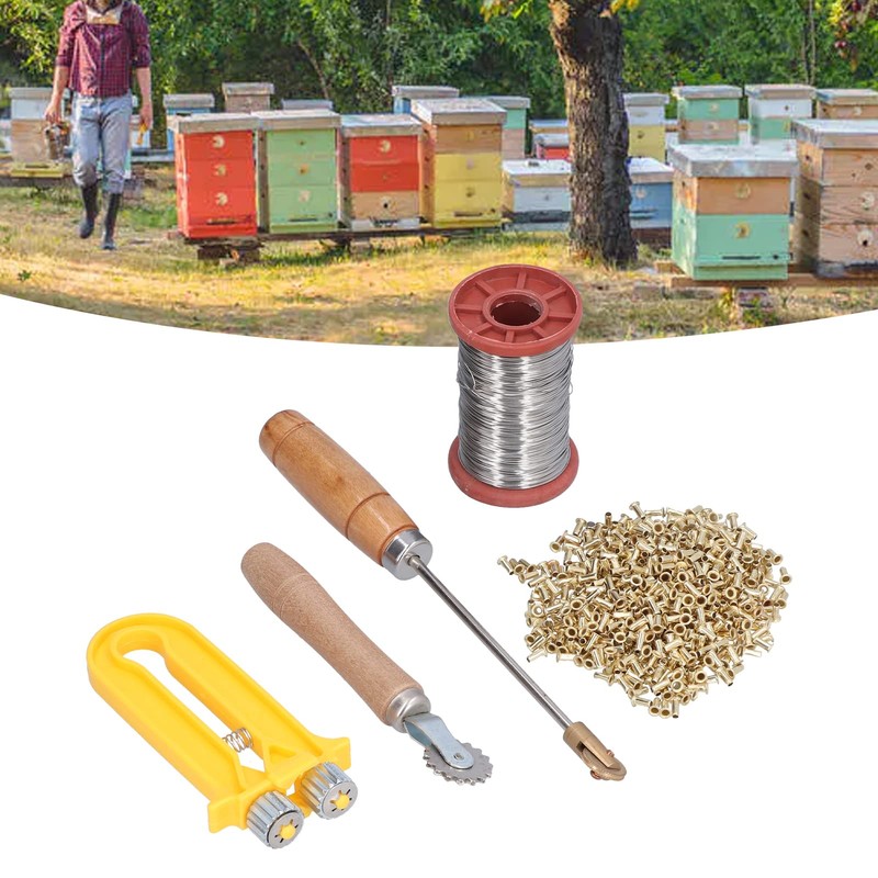 Beekeeping Starter Tools Kit Wire Embedder Beehive Wire Tensioner with