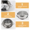 Stainless Steel Steamer Pot - 7.8 Inches Round with Cooking