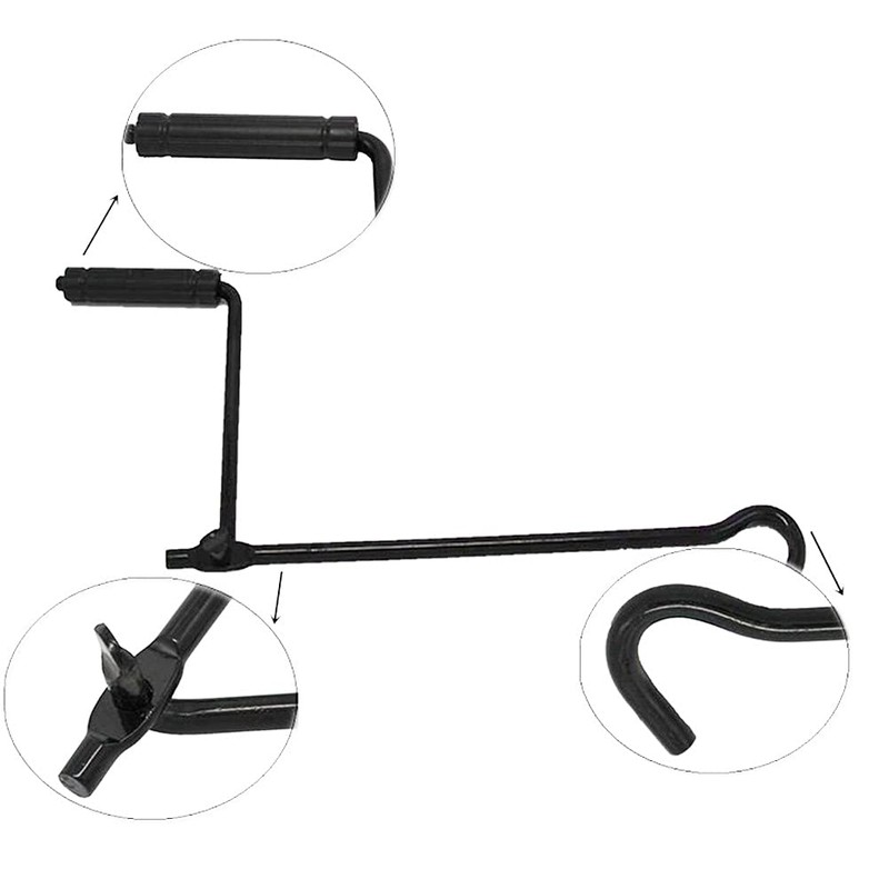 WMLBK Folding Steel Car Rocker - Car Jack Hand Crank