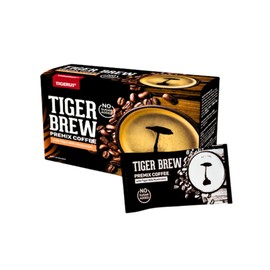 TIGERUS Tiger Brew Mushroom Coffee (No Sugar Added) – Instant Coffee Blend with Tiger Milk Mushroom for Immune & Respiratory Support, Energy & Focus – 20g x 10 Sachets