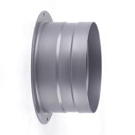 4 Inch Metal Straight Duct Connector Flange for Bedroom Air Vent Exhaust, Office and Warehouse Ventilator, Kitchen Range Hood, Heating Cooling Ventilation Connector