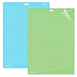 WISYOK 12x8.5 Inch Cutting Mats for Cricut Joy Xtra, 2-Pack Reusable Adhesive Mats (Standard, Light Grip) for Crafts, Quilting, Sewing