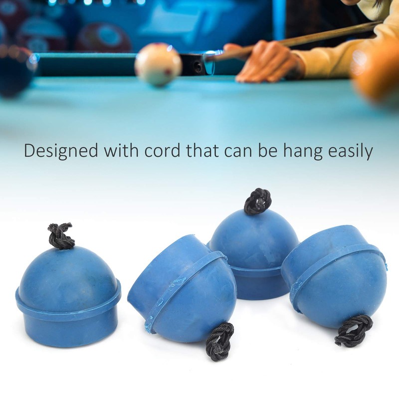 4Pcs Pool Chalk Holder, Cue Chalk Holder Pocket Rubber Billiard