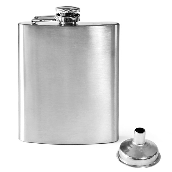 Stainless Steel Hip Flask with Screw Cap and Funnel |