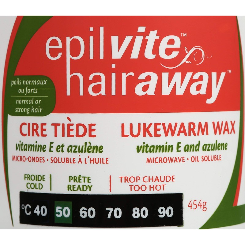Epil-Vite/Hair Away - Lukewarm Wax Vitamin E and Azulene, 454