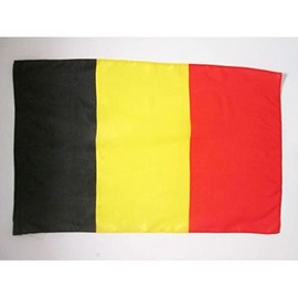 Belgium Flag 5' x 8' for a pole - Belgian flags 150 x 250 cm - Banner 3x8 ft with hole - AZ FLAG