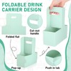 Kosiz 60 Pcs 2 Cups Drink Carrier with Handle 6.9