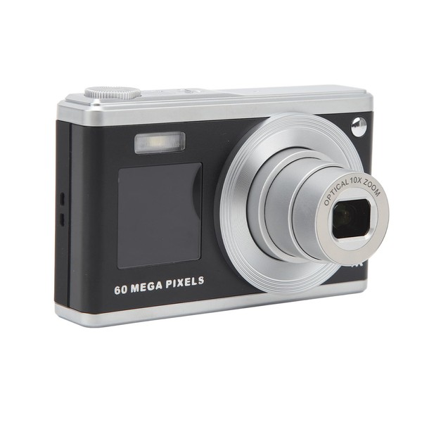 60MP 4K Digital Camer, Vlogging Camera with Front and Rear