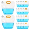 MAQUITA 20 Pcs 1.3 Gallon Foldable Water Emergency Container Bag