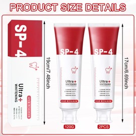 UOY Toothpaste Whitening SP-4 Toothpaste, SP-4 Whitening Toothpaste Probiotic Toothpaste Sp-4 Toothpaste White Teeth Whitening Fresh Toothpaste, Fresh Gentle White Toothpaste