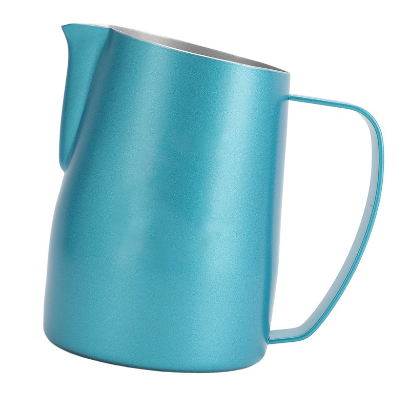 Milk Frother Cup Professional Stylish Exquisite Slanted Mouth Stainless Steel