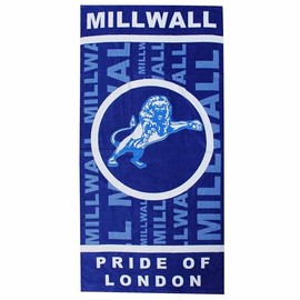 GIFTS 4 ALL New Millwall Football Fans Cotton Beach Towel, Giant Millwall Lions Bath Towel, Millwall Holiday Beach Towel