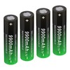 CWUU 18650 Rechargeable Battery 3.7V 9900mah High Capacity Long-Lasting for