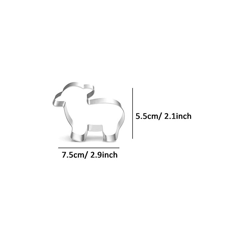 WDYJMALL Sheep Goat Shape Cookie Cutter - B