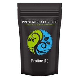 Prescribed For Life L Proline Powder | Pure USP Granular Amino Acid (4oz / 113g)