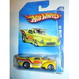 HOT WHEELS 2010 HW PERFORMANCE 08 OF 10 YELLOW '41 WILLYS