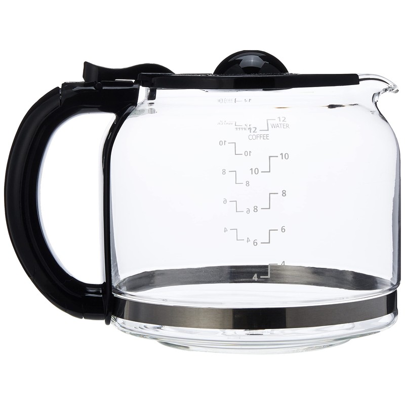 Capresso Glass Carafe 12 Cup, Black