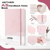 AETHER Notebook Lined A5, Pink Journal Diary 256 Pages 120